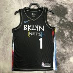 Maillot de Basket #1 Bridges Brooklyn Nets 20-21 city